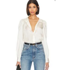 Frame Gillian Blouse Off White Size Medium New with‎ Tags